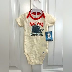 Gerber Baby 6-9 months Bodysuit Beige NWT